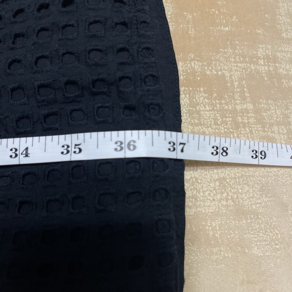 Merona Cotton Eyelet Shift Dress Plus Size XXL Black Lined Lightweight Boho - Picture 7 of 10